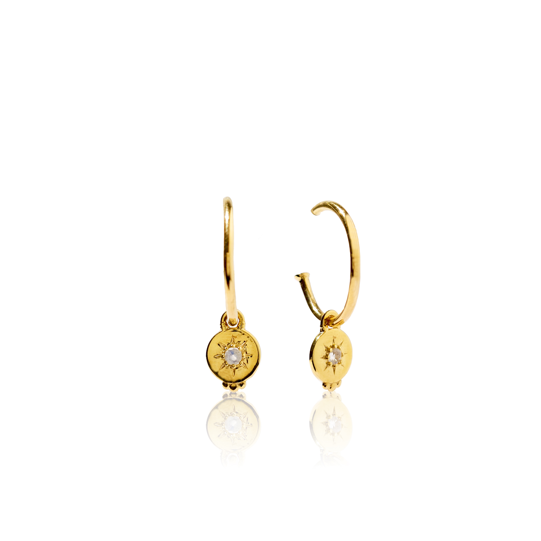 Sunray Huggie earring - Gold