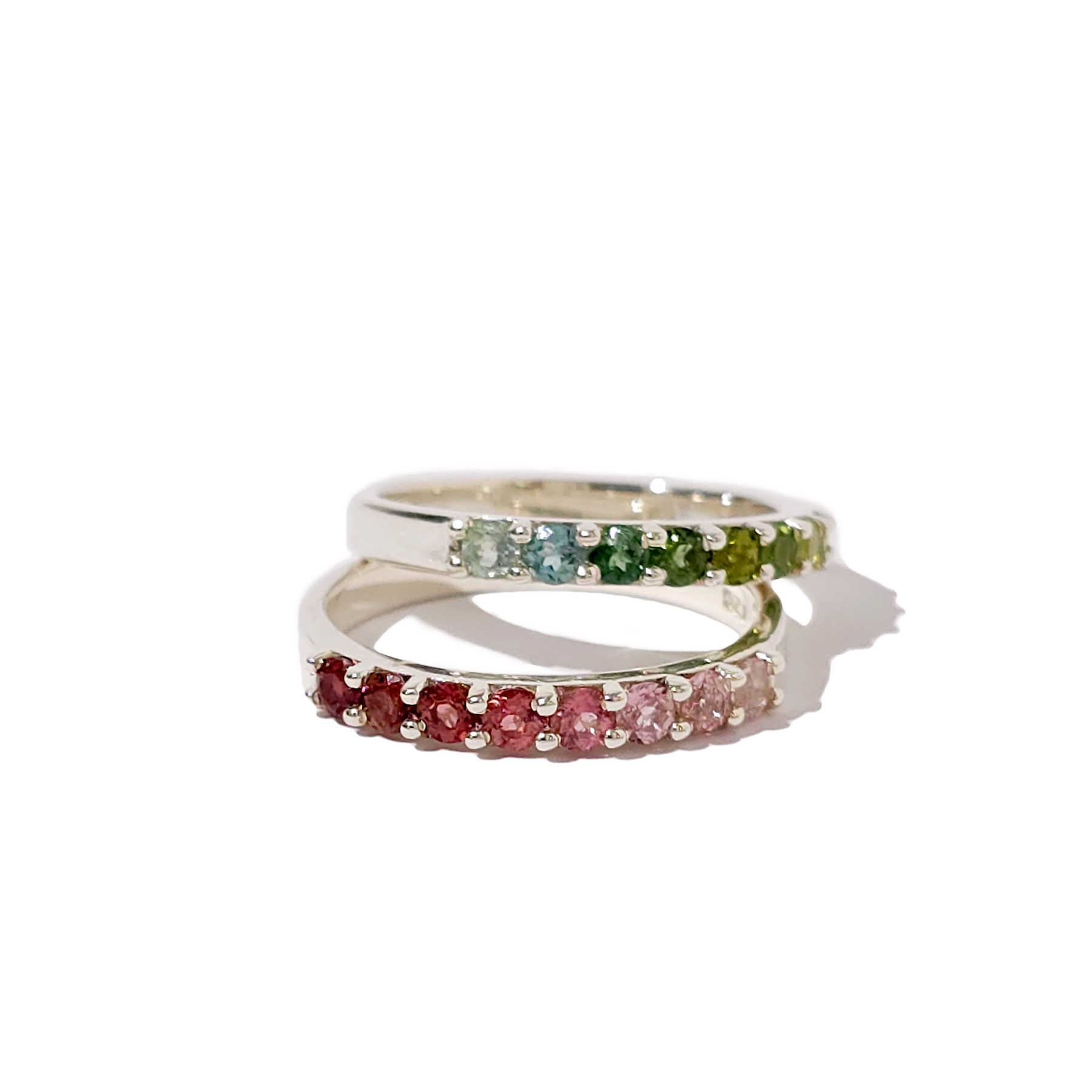 Pink Tourmaline Eternity ring