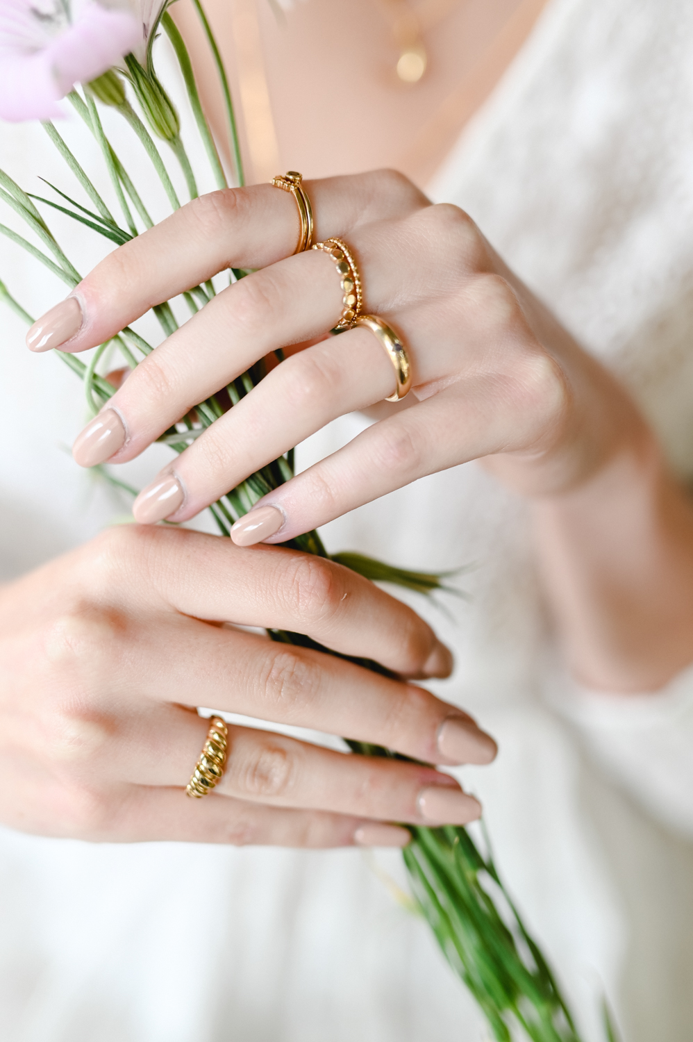 Croissant Ring Gold