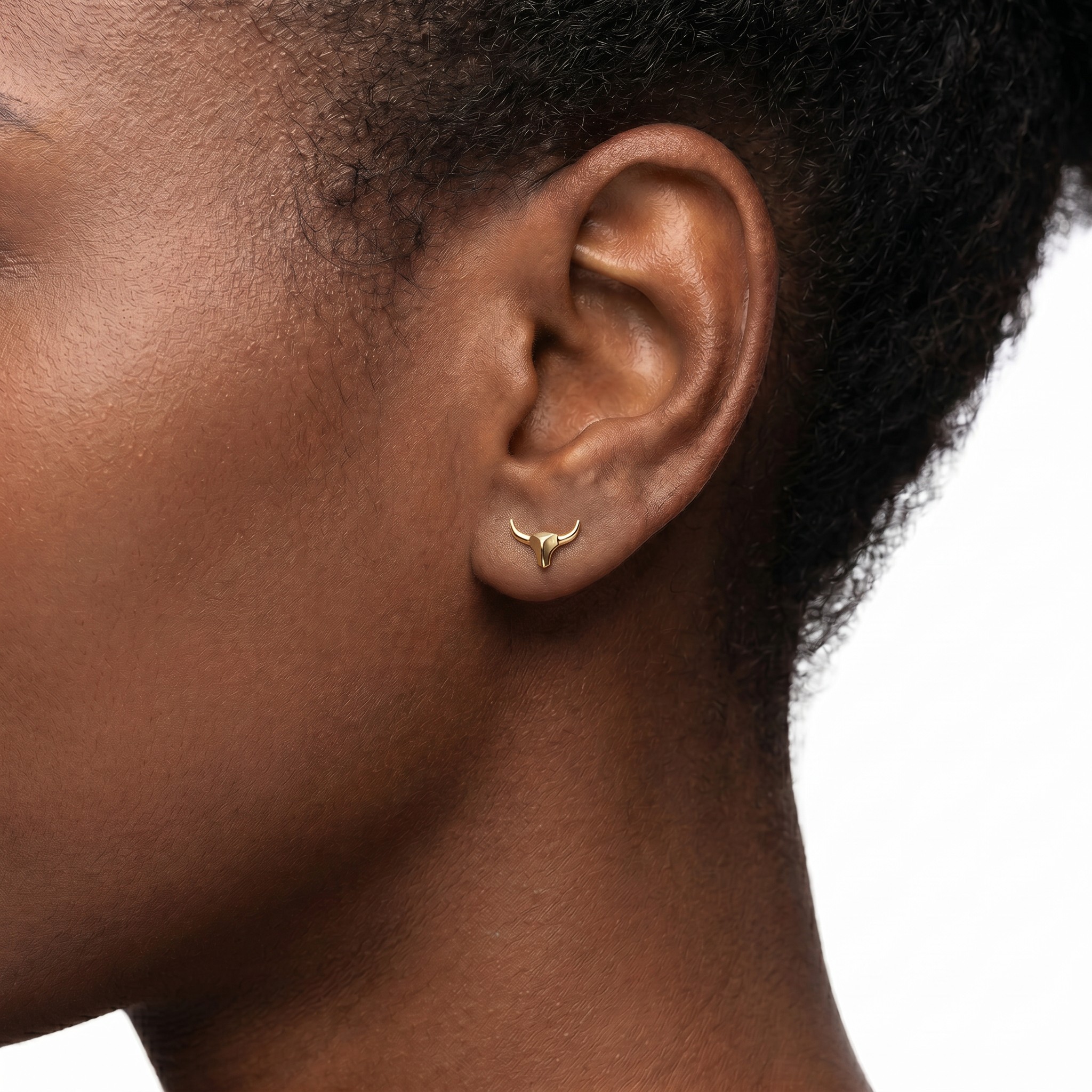 9ct Gold Taurus Stud