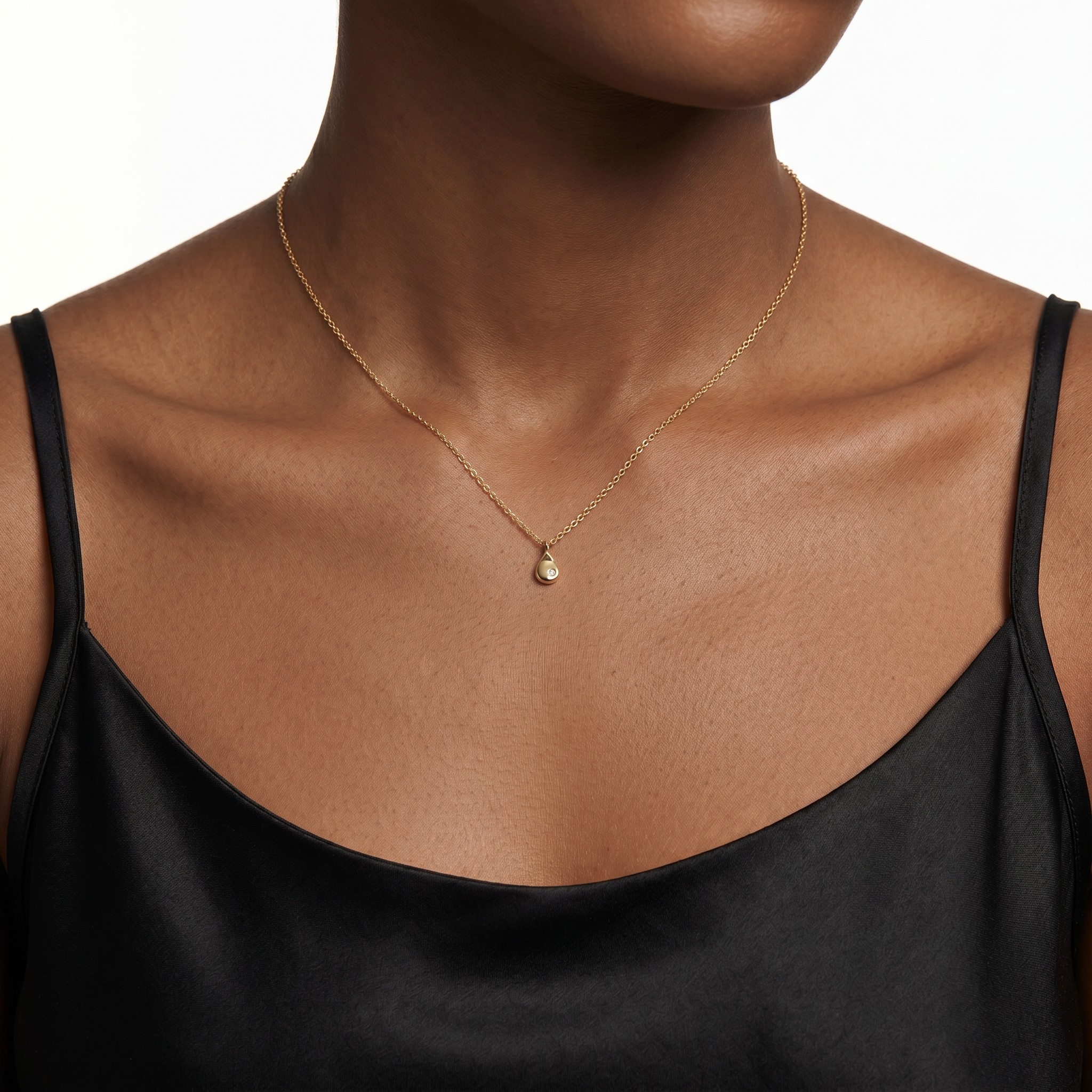 9ct Gold Droplet Necklace