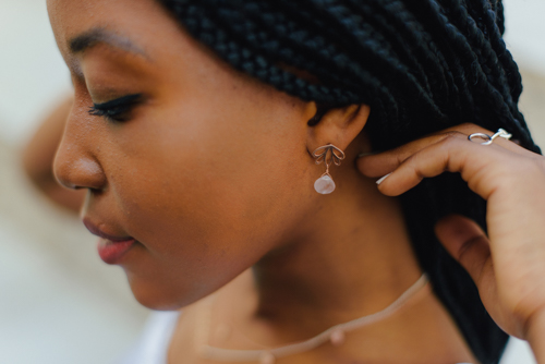 Blossom & Stone Stud earring