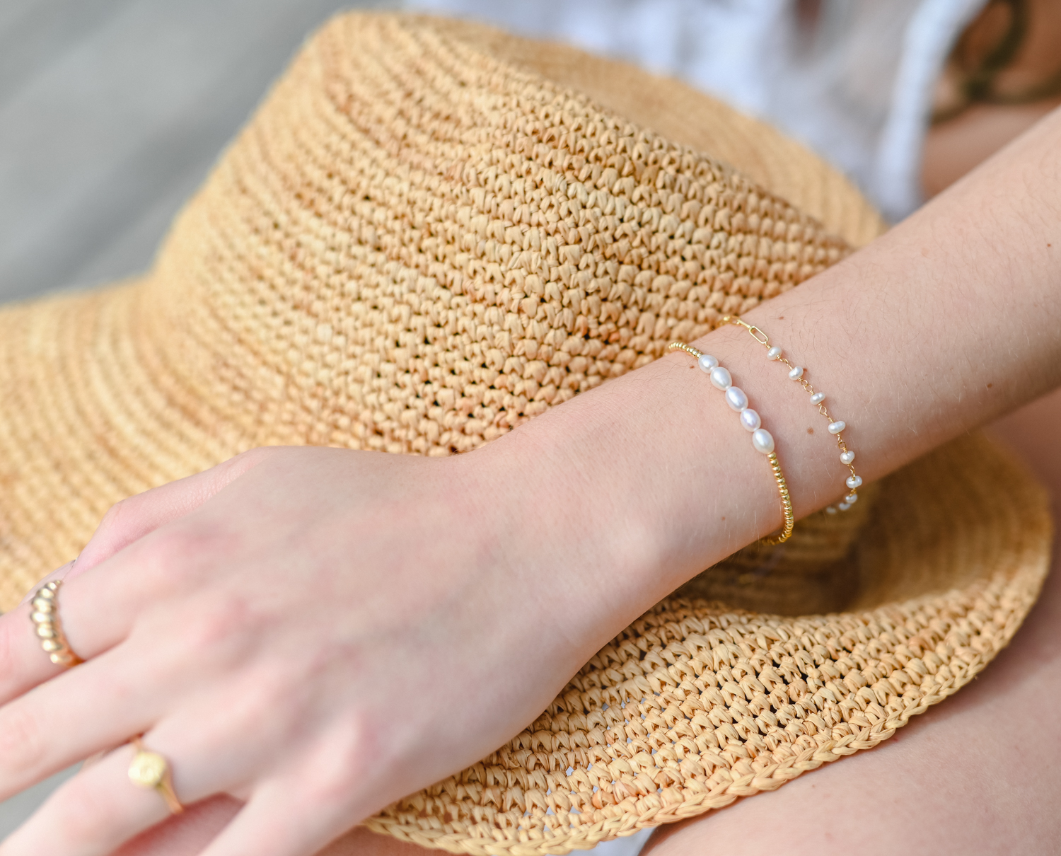 Charlotte sliding bracelet - Pearl