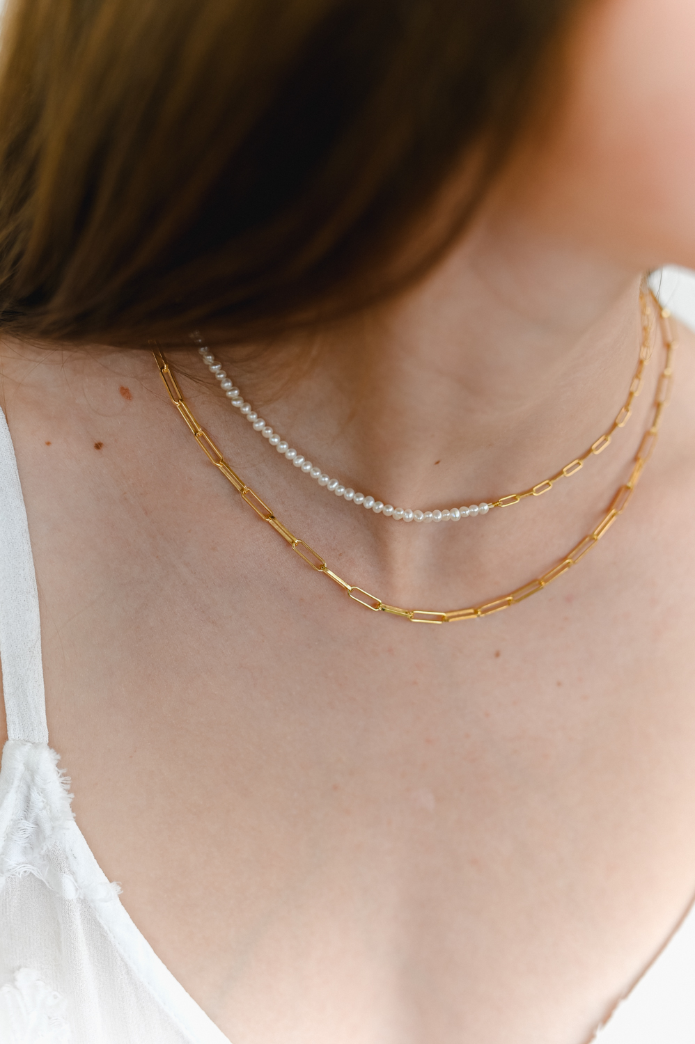 Retro Pearl choker