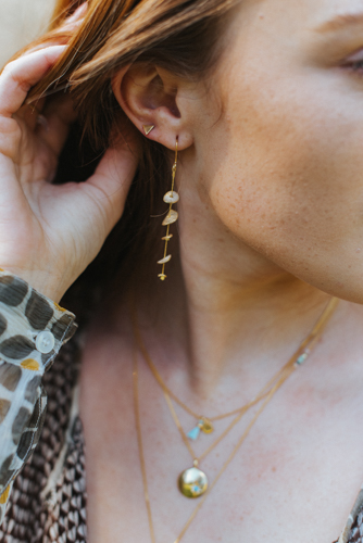 Lily Pad earring