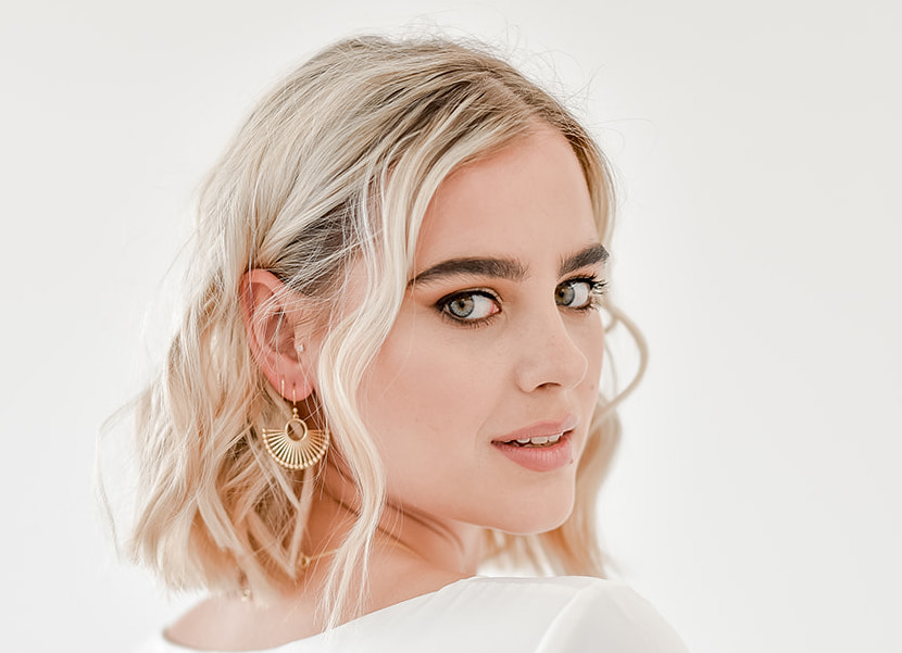 Pincushion earring - Silver / Rose Gold